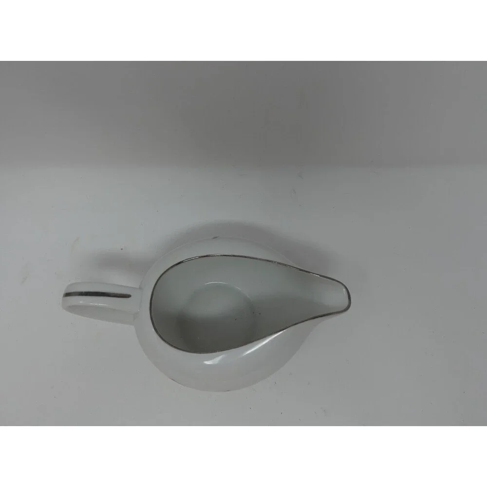 A.D.S Japan Autumn Rose 1832 Gravy Boat Creamer Porcelain Platinum Trim